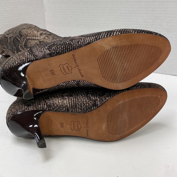 Donald J Pliner Snake Print Stretch Knee High Boots - Picture 6 of 9